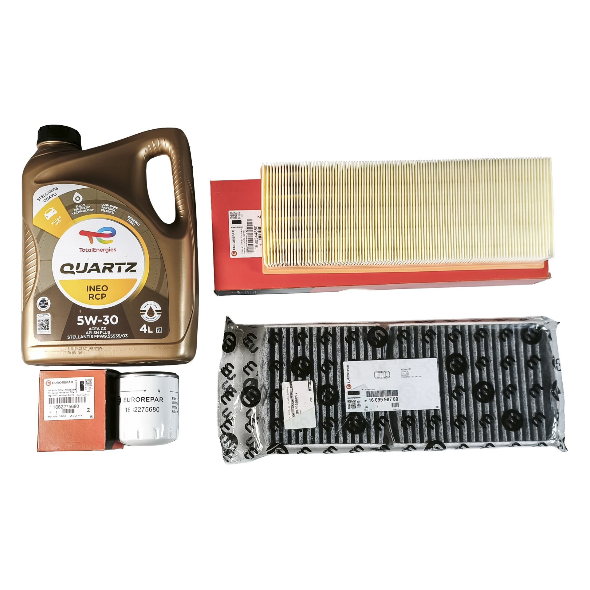 Peugeot 2008 A94 1.2 Puretech Bakım Setı Total Rcp Eurorepar