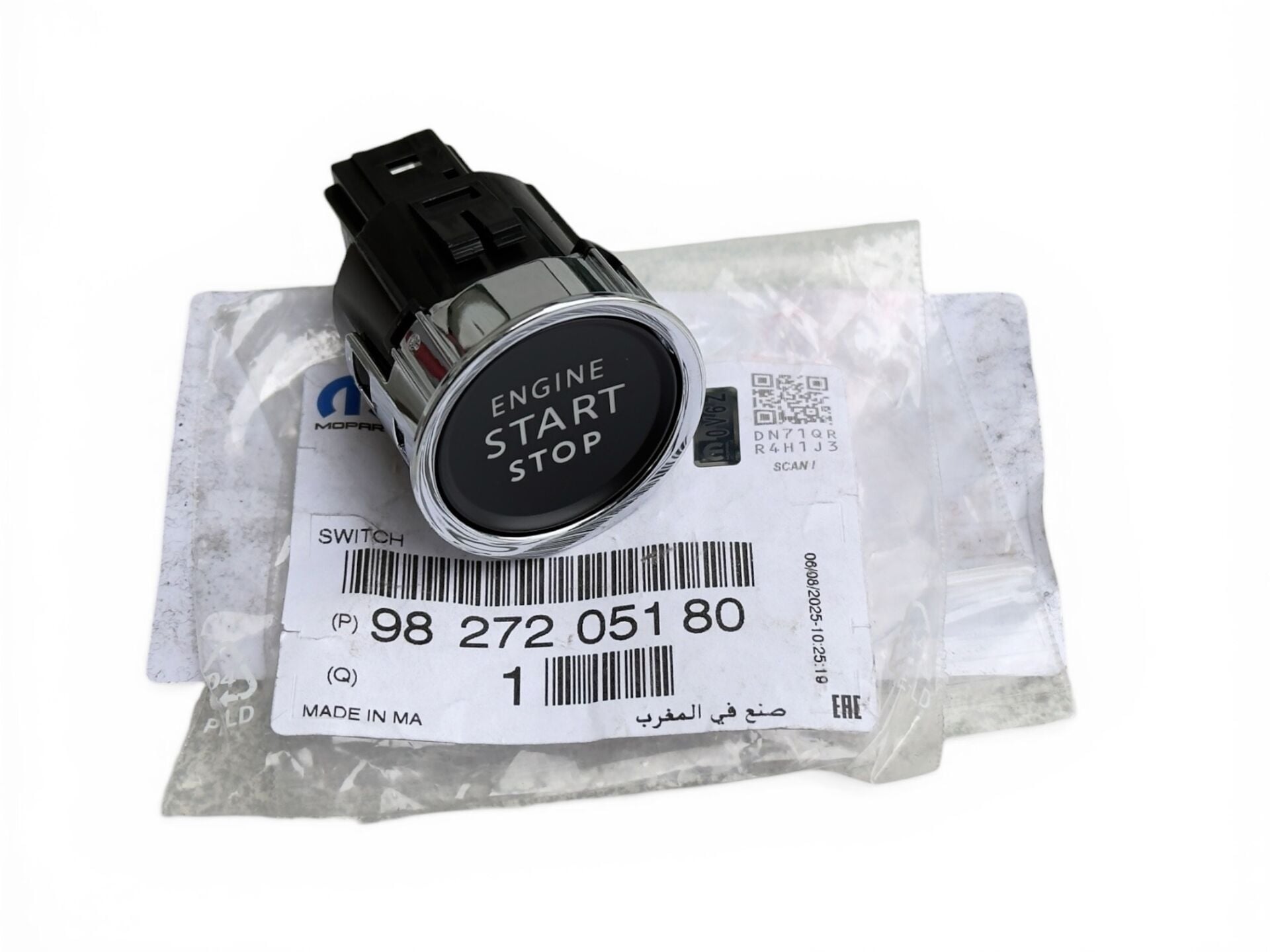 Peugeot Rifter Partner K9 Motor Çalıştırma Düğmesi Orijinal 9827205180