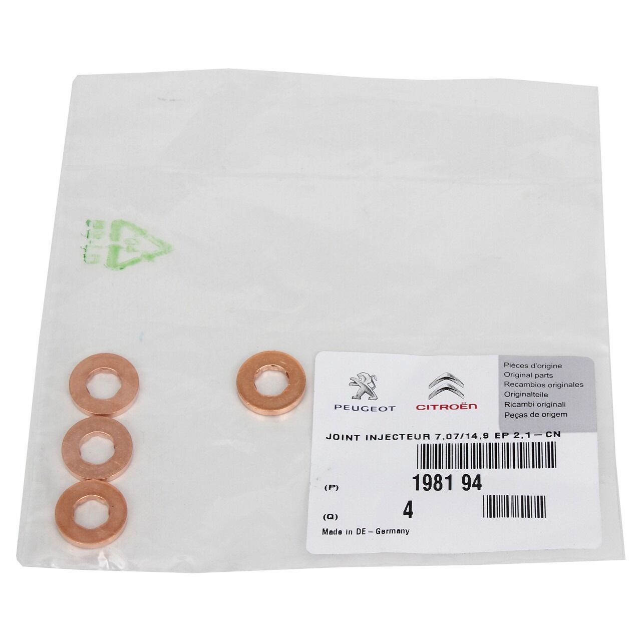 Citröen Berlingo B9 Enjektör Pulu PSA Orijinal 1981.94