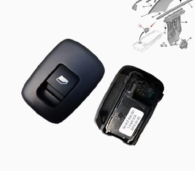 Peugeot 508 Arka Cam Düğmesi PSA Orijinal 6490.C6