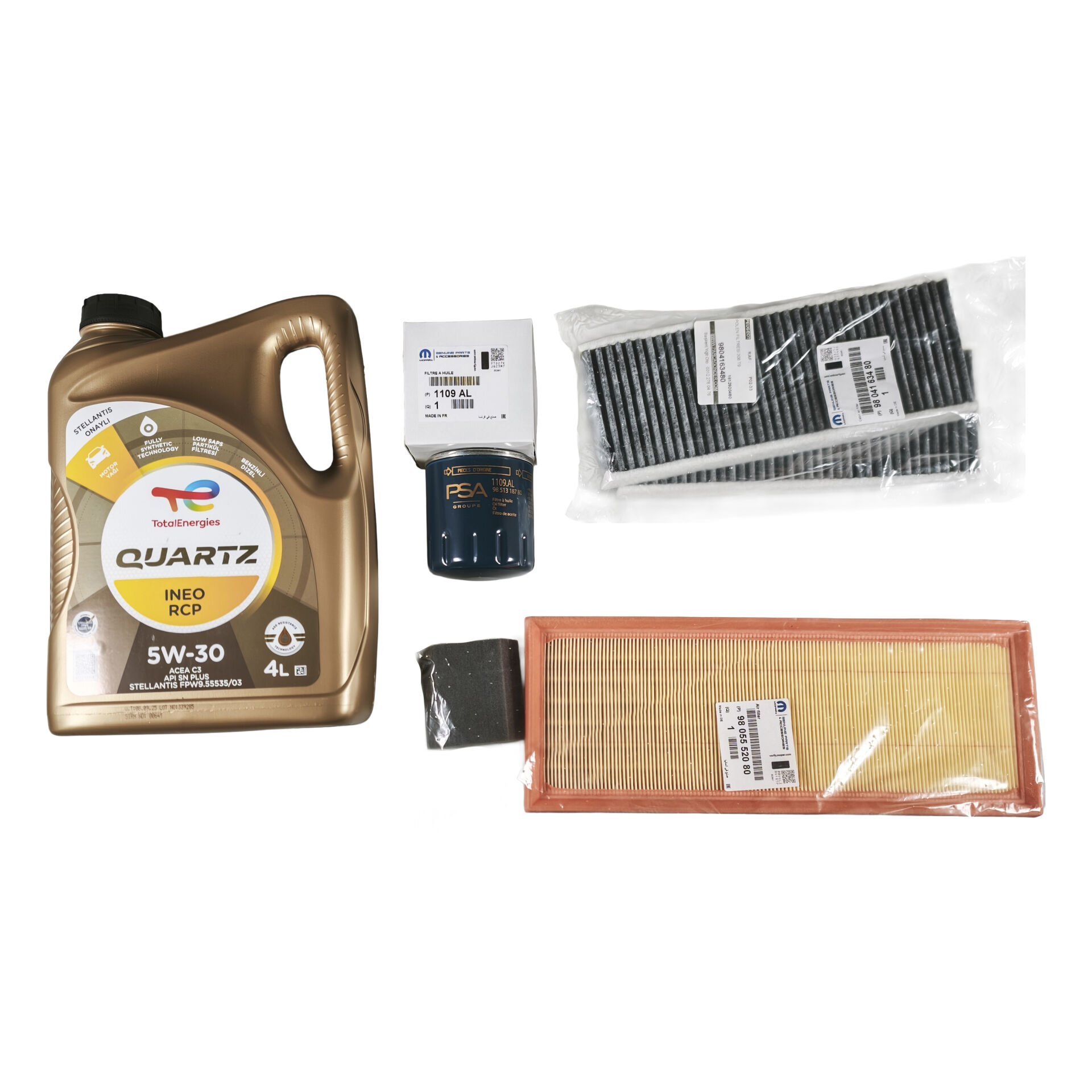DS DS4 II 1.2 Puretech Motor Yağı Ve Filtre Bakım Seti PSA