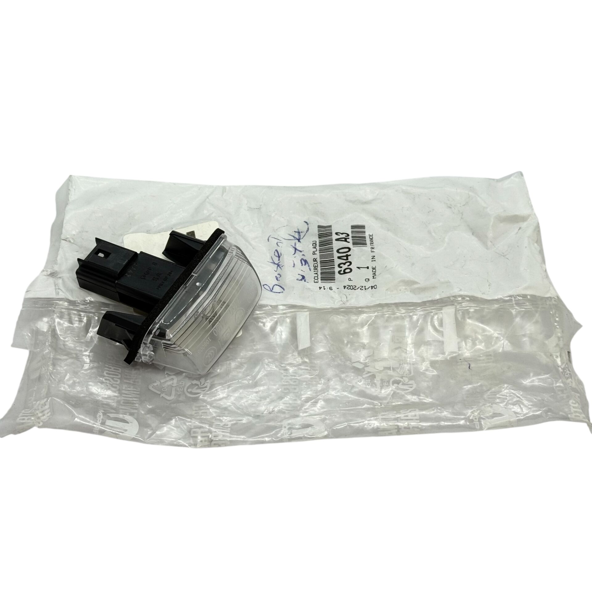 Peugeot Partner Tepee Plaka Lambası Orijinal Psa 6340.A3