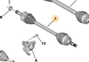 Peugeot Expert 4 Sol Aks PSA Orijinal 9837647980