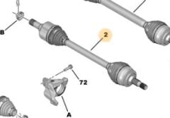 Peugeot Expert 4 Sol Aks PSA Orijinal 9837647980