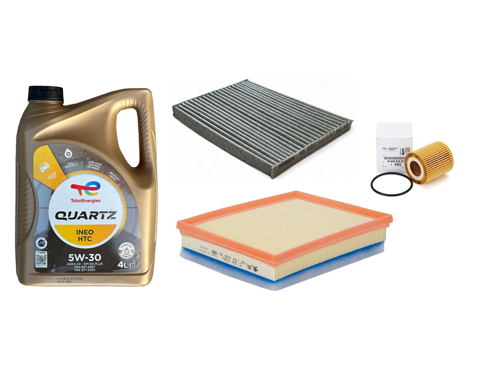 Citröen C-Elysee Euro6 1.5 Hdi Motor Yağı Ve Filtre Bakım Seti