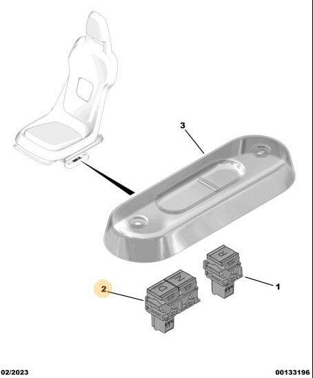 Citroen Ami Otomatik Vites Kumandası \'\'D\'\' ve \'\'N\'\' Butonları Psa Orijinal 98382747XT