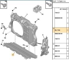 Peugeot 407 Ön Panel Alt Bakaliti REPPA 7104.R5