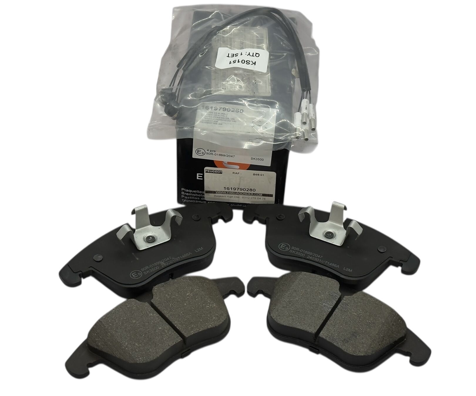 Citroen C5 X7 Ön Fren Balatası Eurorepar 1619790280