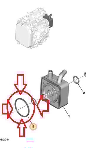 Peugeot 2008 A94F AL4 Şanzıman Yağ Soğutucu Contası PSA Orijinal 2275.53