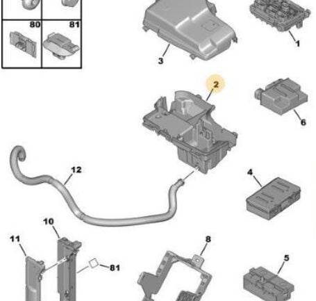 Peugeot 508 Sigorta Alt Kutusu FROW 2701926001