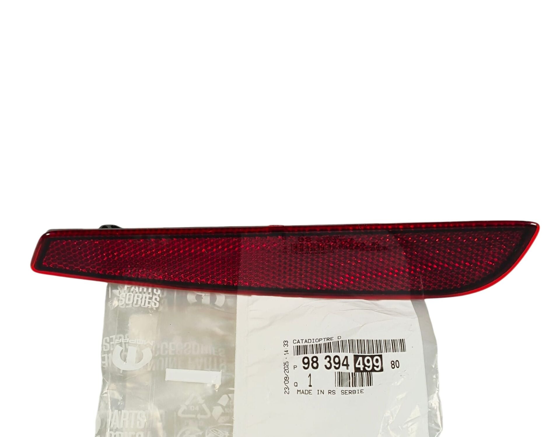 Opel Grandland Sağ Arka Tampon Reflektörü Orijinal 9839449980