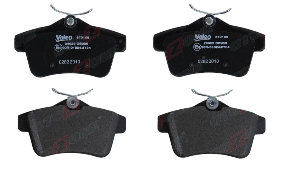 Ds4 1.6 Thp Arka Fren Balatası 2012-2018 Valeo 670105