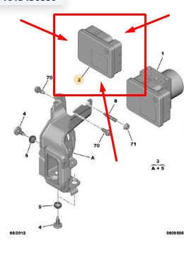 Peugeot 301 ABS Beyni PSA Orijinal 1613456880