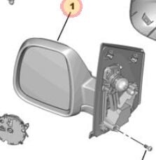 Peugeot Traveller Sol Dış Dikiz Aynası PSA Orijinal 98087022XT