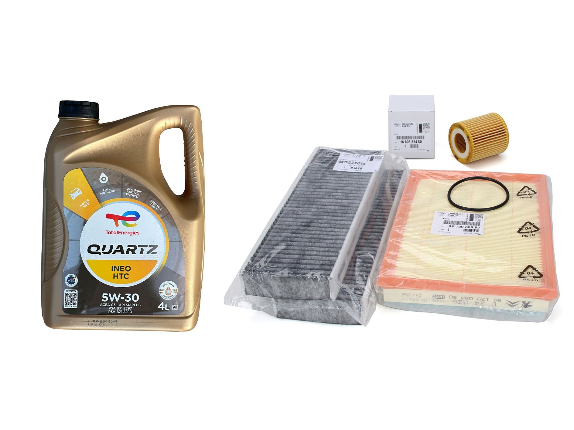 Citröen C5 Aircross 1.5 Dizel Motor Yağı Ve Filtre Bakım Seti PSA Orijinal