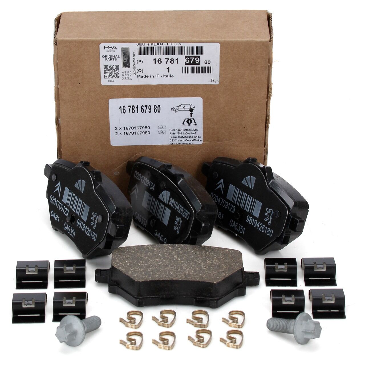 Peugeot 408 Arka Fren Balatası PSA Orijinal 1678167980