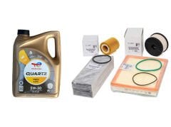 Citröen C3 B618 1.5 Dizel Motor Yağı Ve Filtre Bakım Seti PSA Orijinal