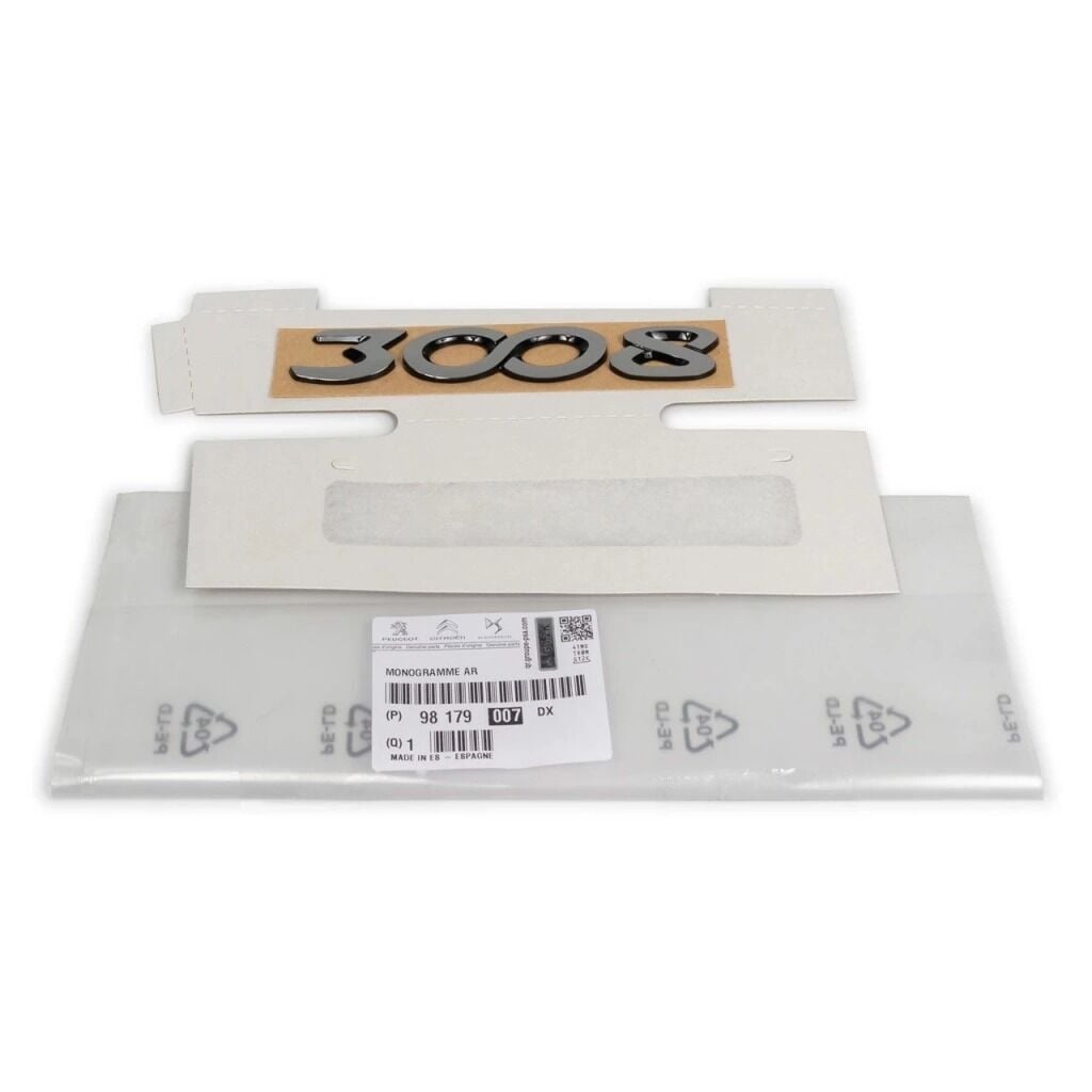 Peugeot 3008 P84 Arka Bagaj 3008 Yazısı Psa 98179007DX