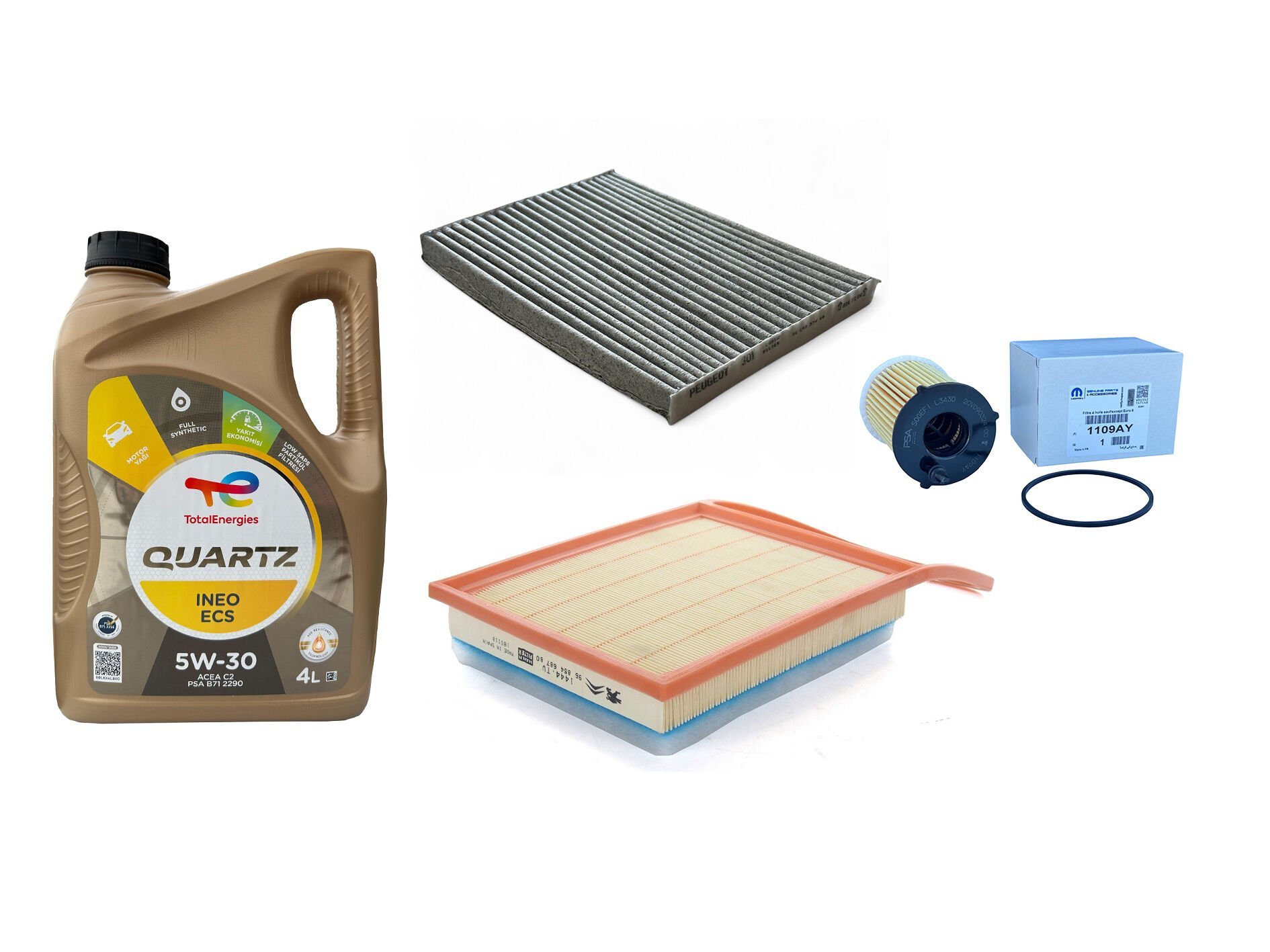 Citröen C-Elysee Euro5 1.6 Hdi Motor Yağı Ve Filtre Bakım Seti