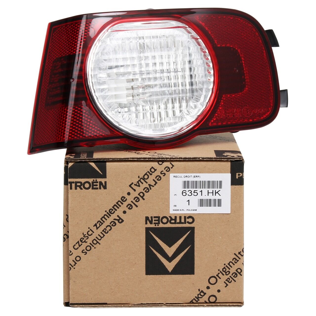 Citröen C3 Picasso Arka Sağ Geri Vites Lambası PSA Orijinal 6351.HK