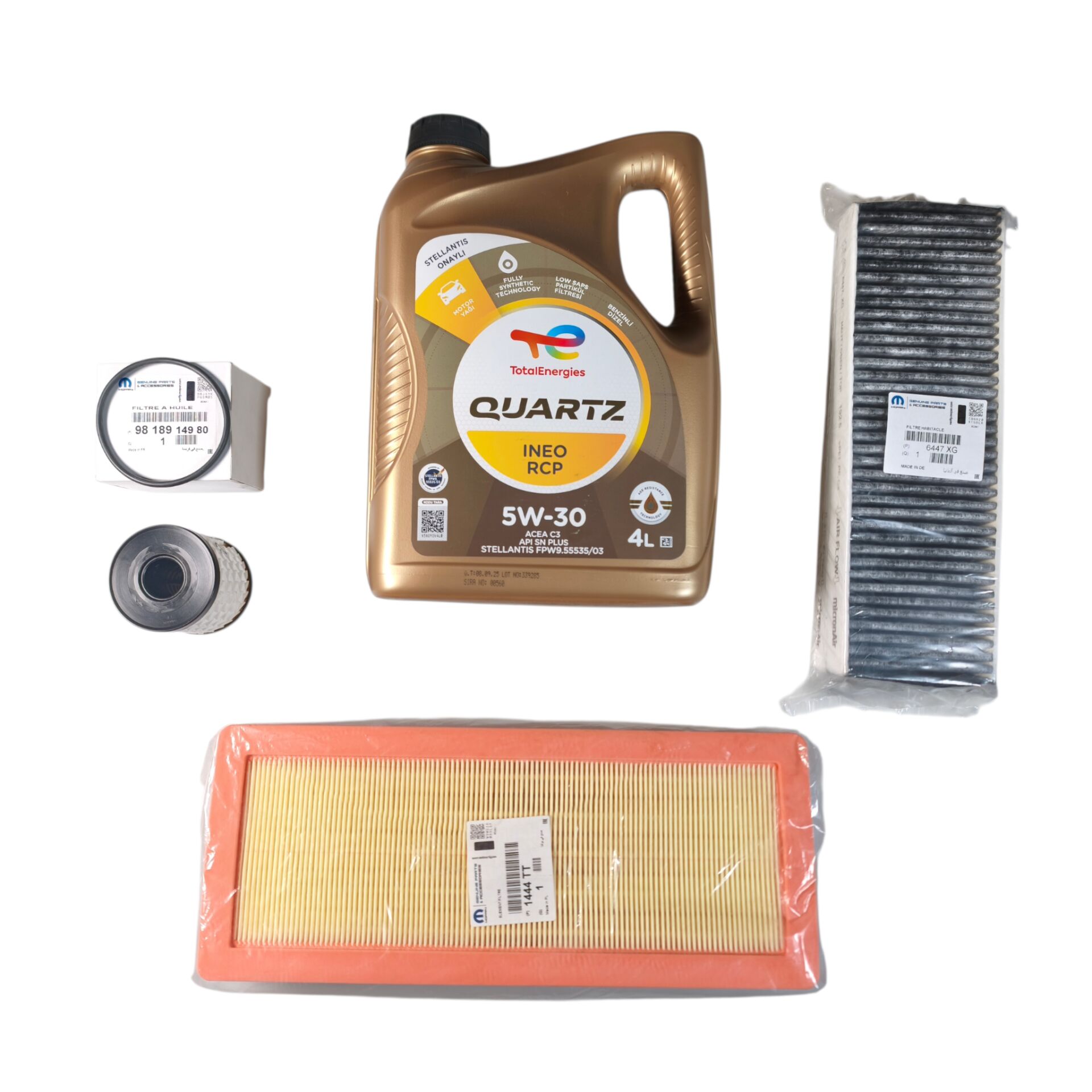Citröen C5 Aircross 1.6 Puretech Motor Yağı Ve Filtre Bakım Seti Orijinal Psa