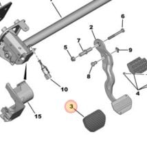 DS5 Otomatik Fren Pedal Lastiği GP.4504.18-FRCE