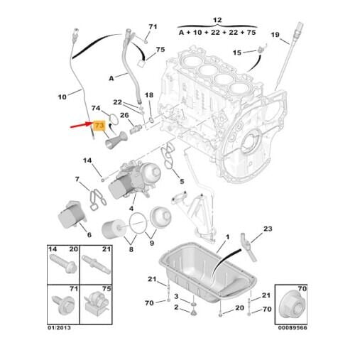 Citröen C5 II Termik Kılıfı PSA Orijinal 6538.A1