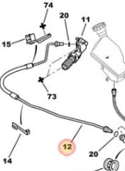 Citröen C3 I-II Debriyaj Pompa Hortumu PSA Orijinal 2156.69