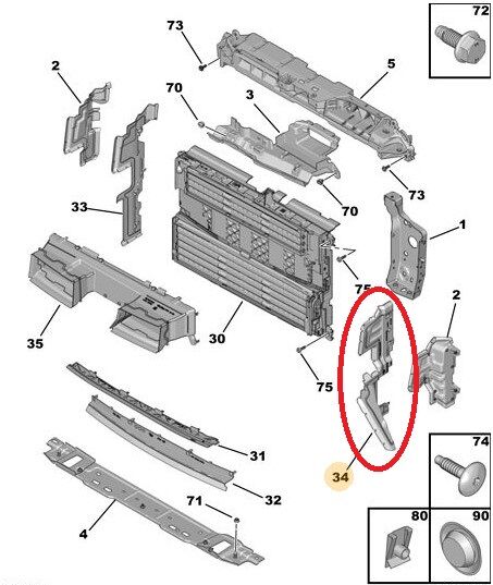 Peugeot 408 Ön Panel Hava Yönlendirici Sol PSA Orijinal 9843844580