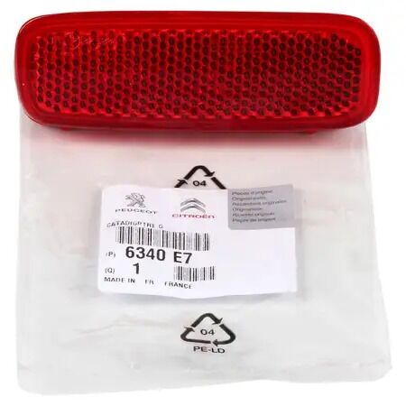 Peugeot 206 SW Sol Arka Tampon Kedi Gözü Reflektör Orijinal 6340.E7