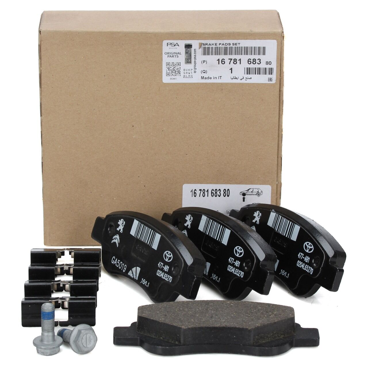 Citroen C1 Ön Fren Balatası Psa Orijinal 1678168380