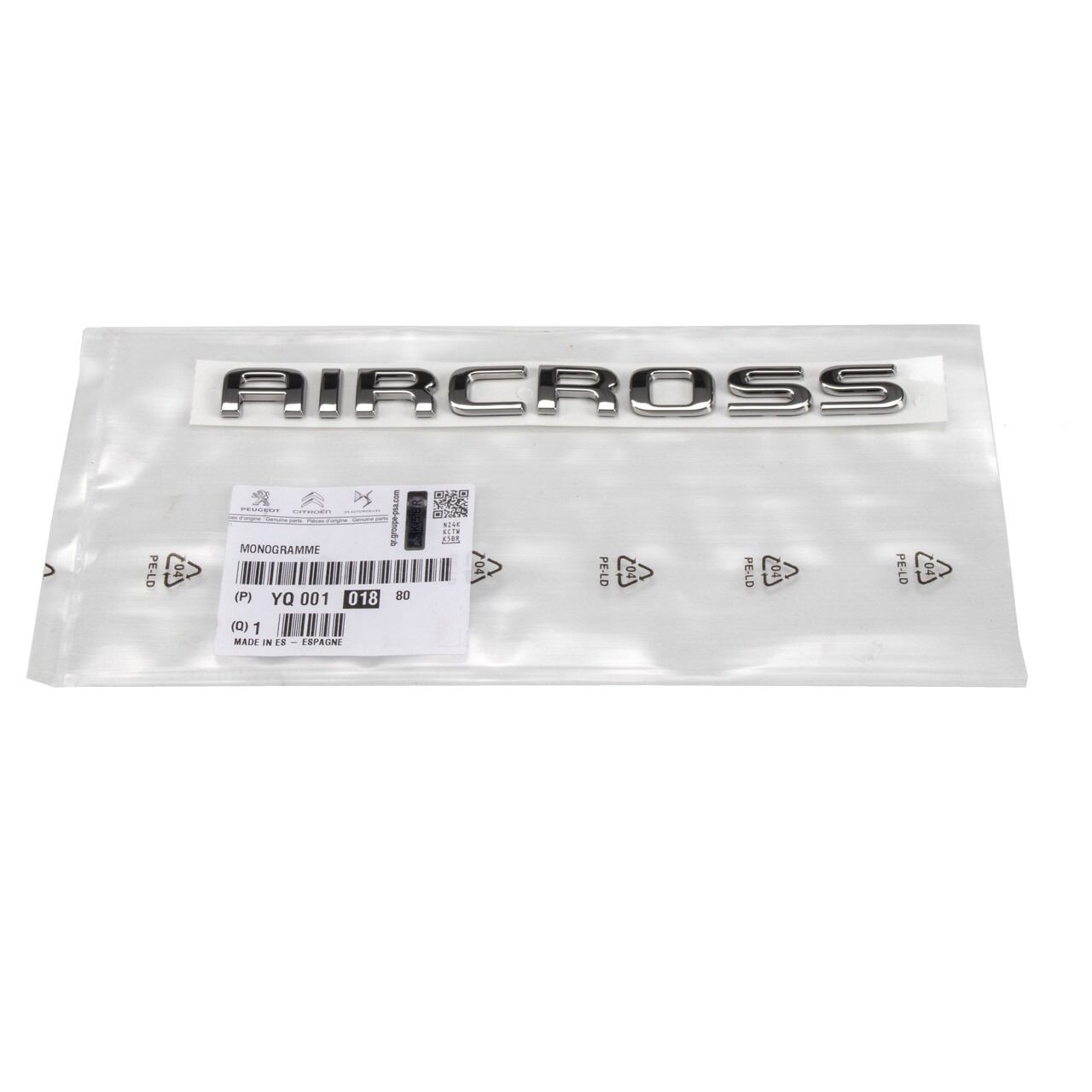 Citroen C3 Aircross Bagaj Aircross Yazı Orijinal YQ00101880