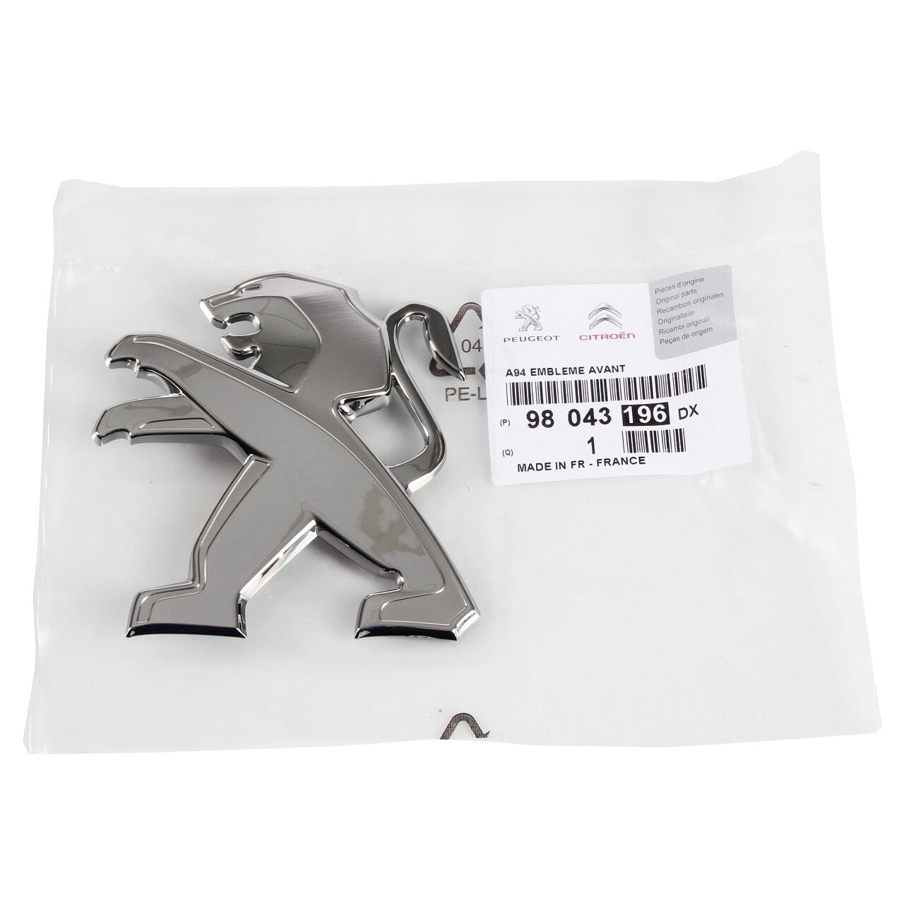 Peugeot 2008 A94 Ön Aslan Amblemi Orijinal 98043196DX