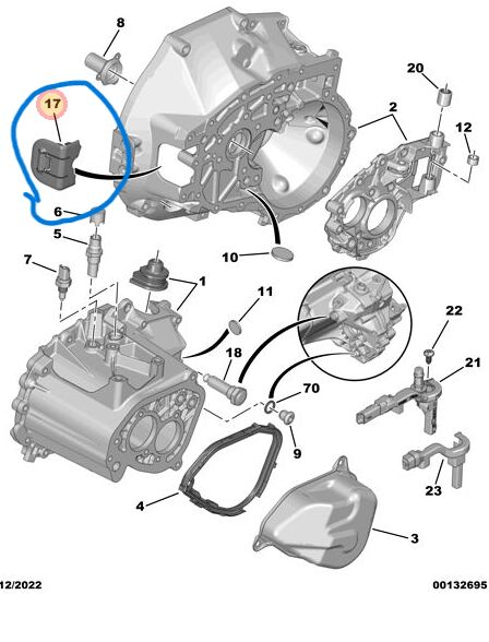 Peugeot 2008 A94F 2013-2019 Debriyaj Çatal Körügü PSA Orijinal 2121.56