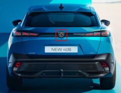 Peugeot 408 Arka Bagaj Amblemi PSA Orijinal 98407279DX