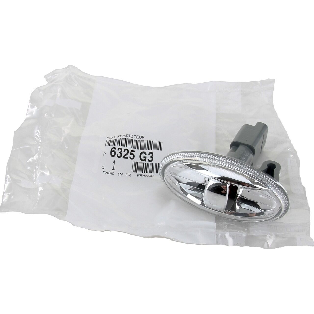 Peugeot 107 Çamurluk Sinyali Şeffaf PSA Orijinal 6325.G3