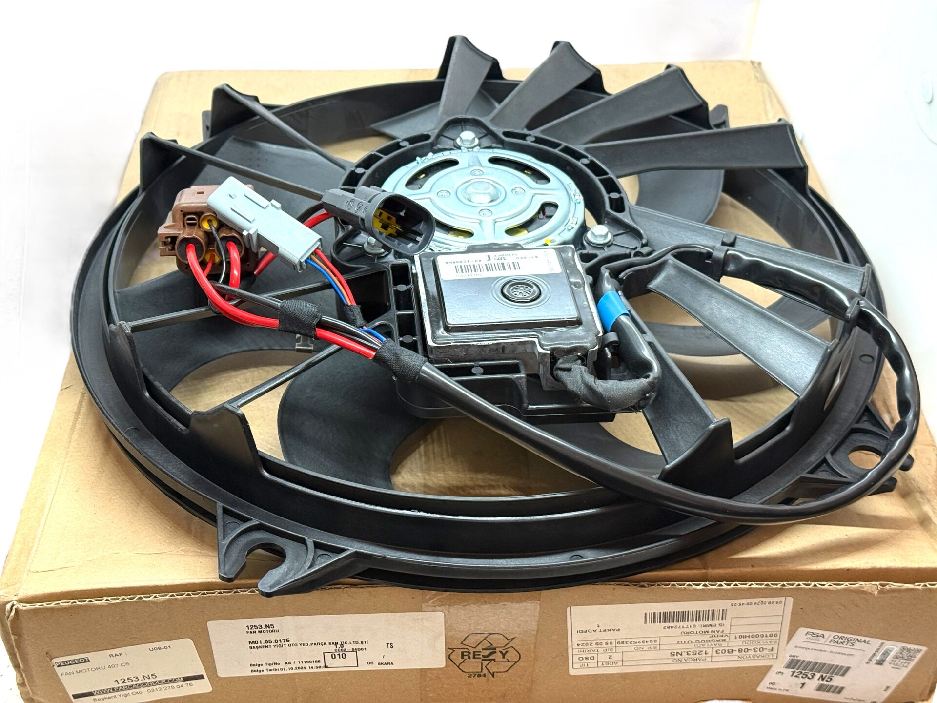 Citroen C5 II Fan Motoru Orijinal Psa 1253.N5