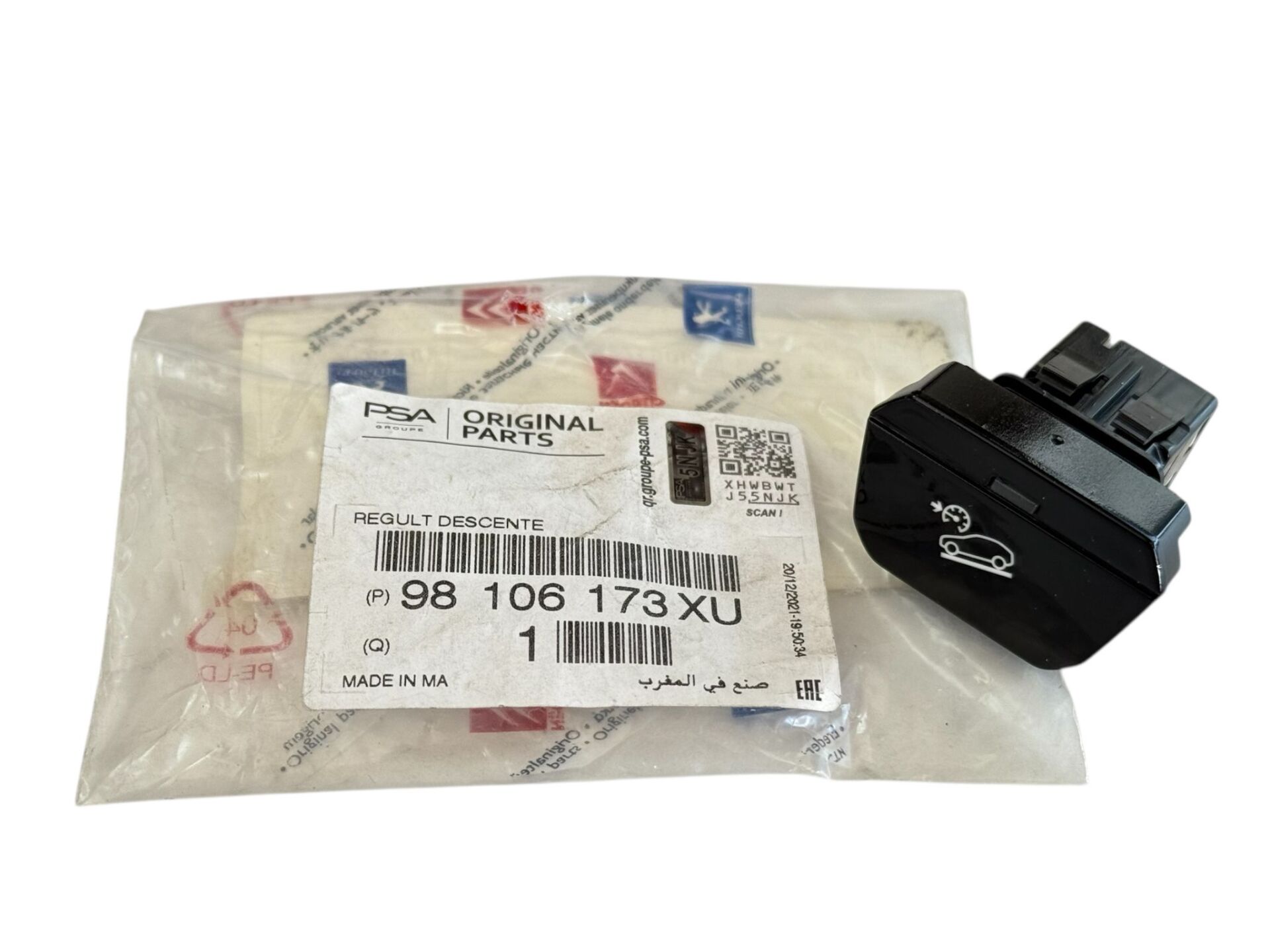 Peugeot 3008 İniş Kontrol Düğmesi Orijinal Psa 98106173XU