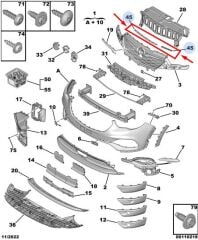 Opel Grandland X Motor Kaput Contası PSA Orijinal YP00083080