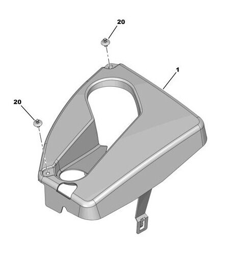 Peugeot 307 Motor Üst Koruma PSA Orijinal 7159.10