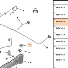 Citröen C4 X C43 Cam Su Depo Kapağı PSA Orijinal 9834632680