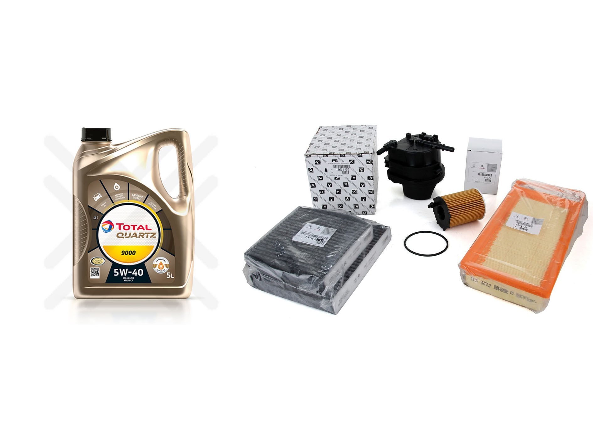 Peugeot 207 1.4 Hdi Euro4 Motor Yağı Ve Filtre Bakım Seti Orijinal Psa