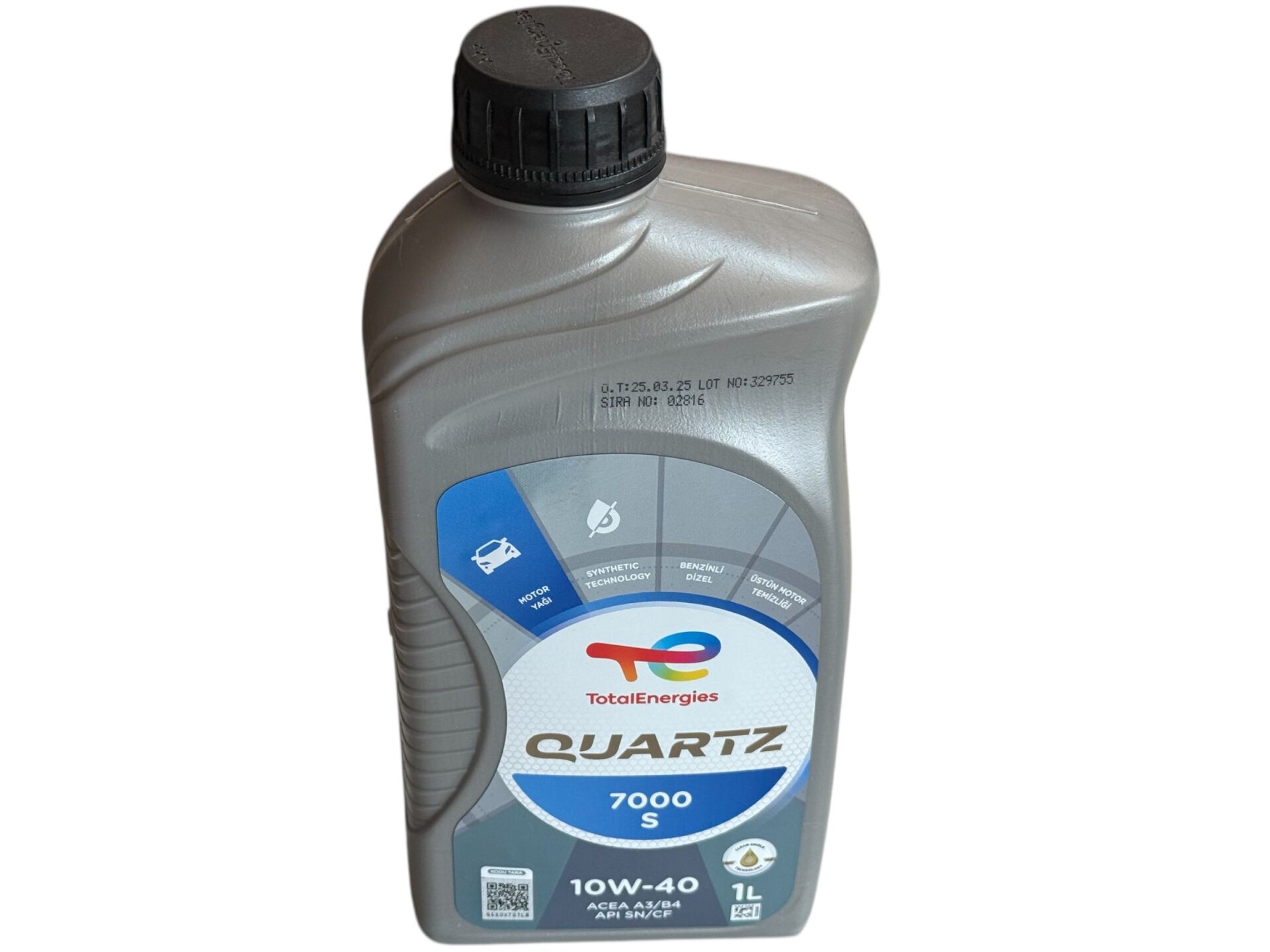 Total Quartz 7000 S 10W40 1 Litre Motor Yağı