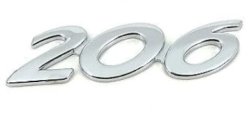Peugeot 206 Bagaj 206 Yazısı  KB 8663.XV