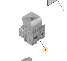 Ds7 Crossback El Fren Düğmesi PSA Orijinal 98154172ZD
