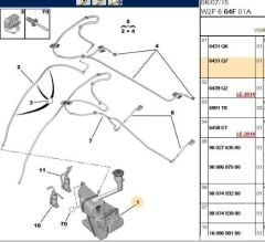 Peugeot 508 Cam Su Silecek Deposu GP.6431.Q7-FRCE