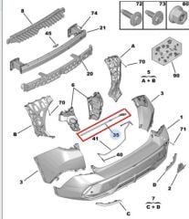 Peugeot 408 Arka Bagaj Açma Hareket Sensörü PSA Orijinal 1682639080