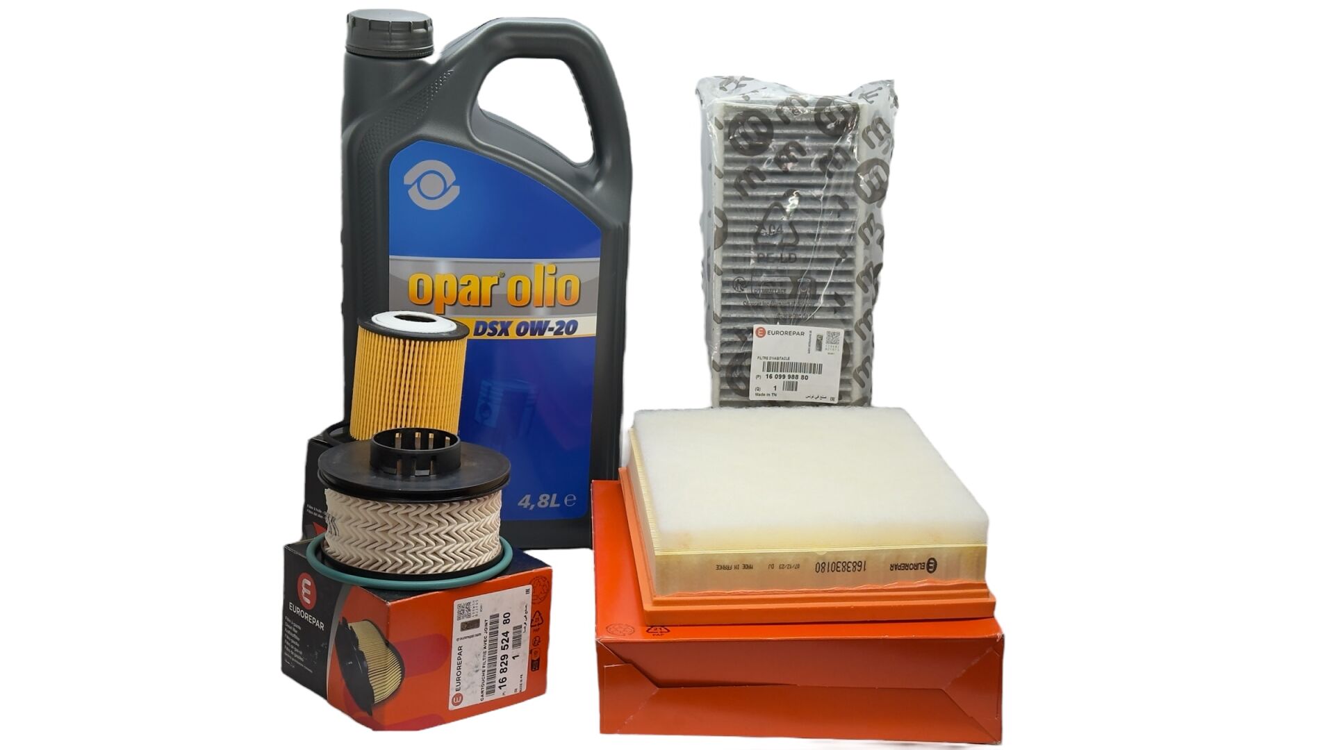 Fiat Doblo 1.5 BlueHdi Periyodik Bakım Seti Eurorepar Opar 0/20 4.8 LT