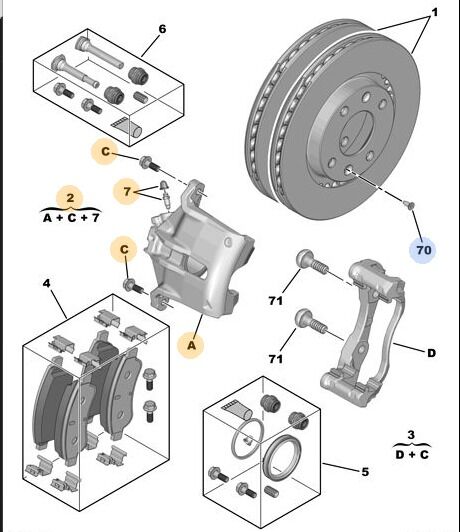Citröen Ami Sağ Fren Kaliperi  Psa Orijinal 1663358280