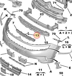 Citroen C5 Aircross Kamera Desteği Psa Orijinal 9826747780